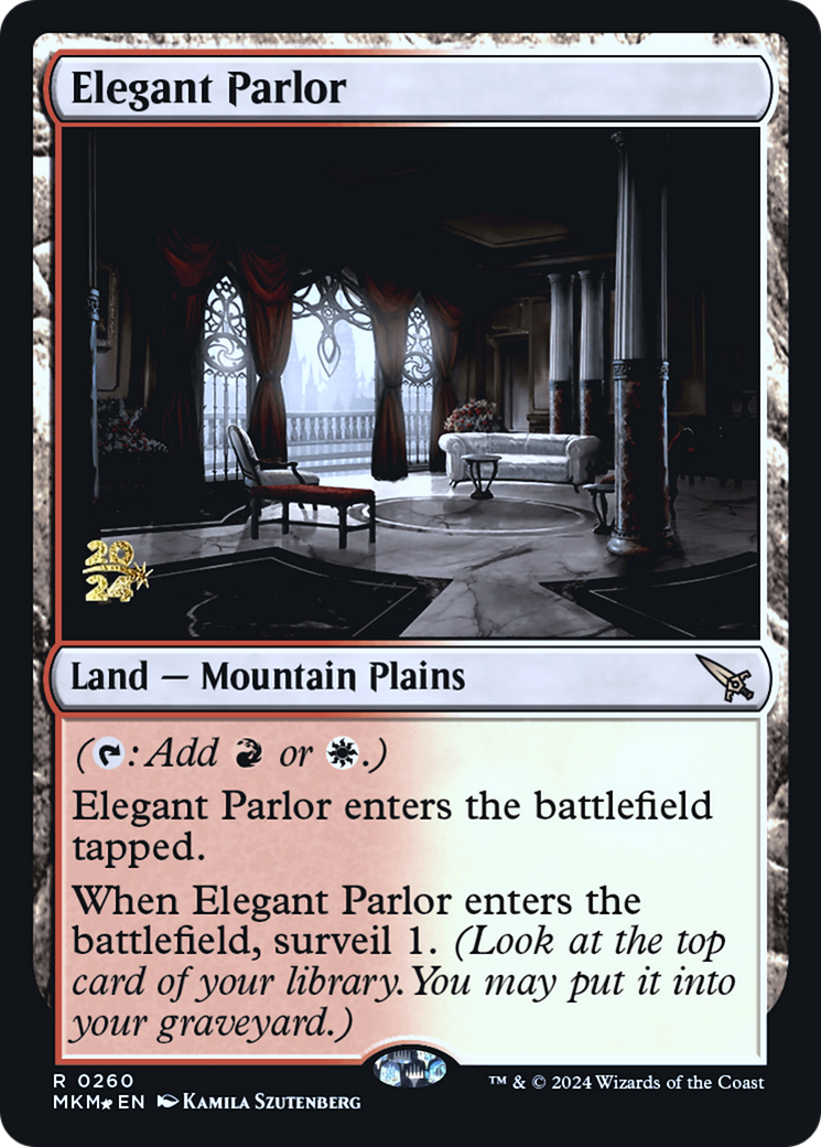 Elegant Parlor (PMKM-260S) - Murders at Karlov Manor Promos Foil - Premium MTG Single from Wizards of the Coast - Just $8.85! Shop now at Game Crave Tournament Store