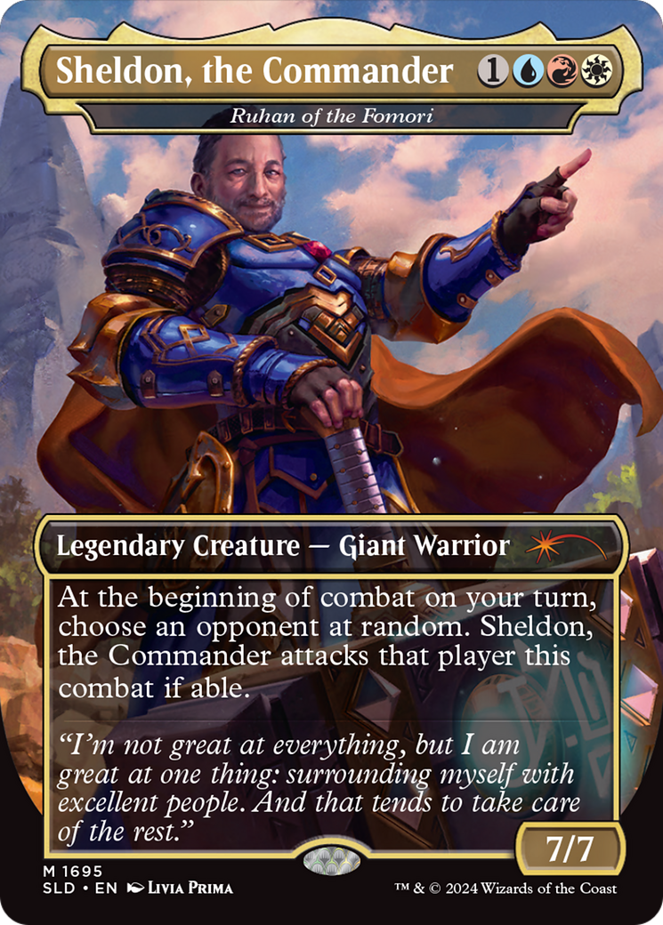 Ruhan of the Fomori (SLD-1695) - Secret Lair Drop / Sheldon, the Commander (Borderless) - Premium MTG Single from Wizards of the Coast - Just $0.78! Shop now at Game Crave Tournament Store
