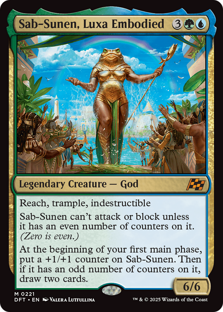 Sab-Sunen, Luxa Embodied (DFT-221) - Aetherdrift Foil - Premium MTG Single from Wizards of the Coast - Just $0.78! Shop now at Game Crave Tournament Store