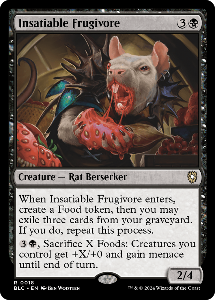 Insatiable Frugivore (BLC-018) - Bloomburrow Commander - Premium MTG Single from Wizards of the Coast - Just $0.25! Shop now at Game Crave Tournament Store