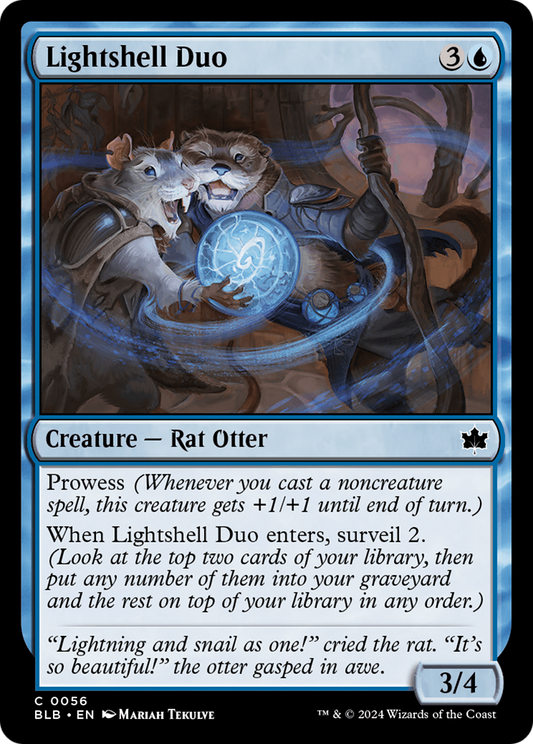 Lightshell Duo (BLB-056) - Bloomburrow Foil - Premium MTG Single from Wizards of the Coast - Just $0.25! Shop now at Game Crave Tournament Store