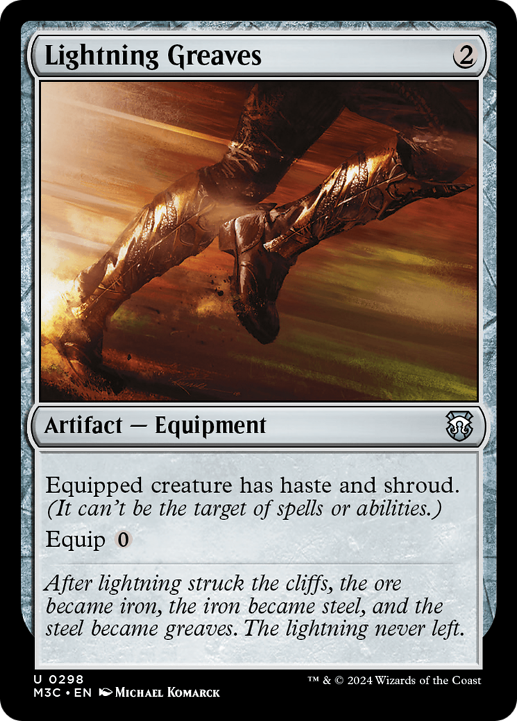 Lightning Greaves (M3C-298) - Modern Horizons 3 Commander - Premium MTG Single from Wizards of the Coast - Just $3.34! Shop now at Game Crave Tournament Store