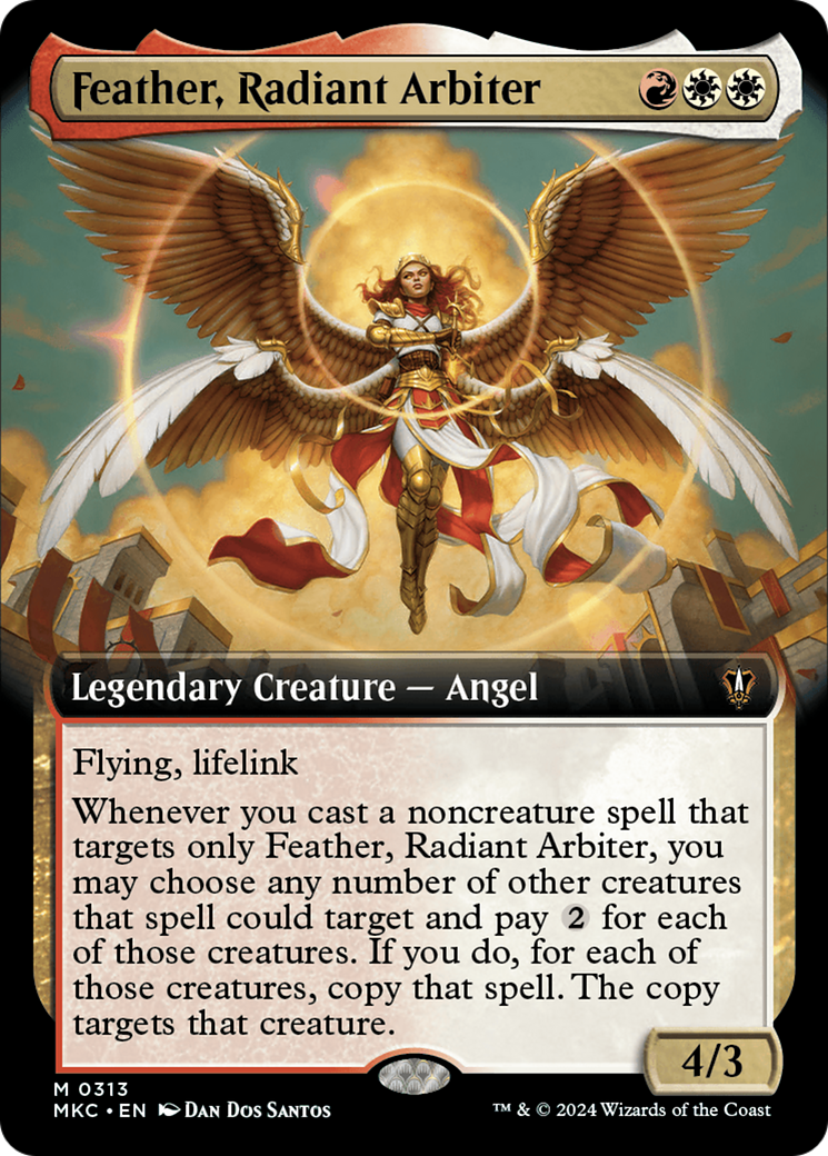 Feather, Radiant Arbiter (MKC-313) - Murders at Karlov Manor Commander: (Extended Art) - Premium MTG Single from Wizards of the Coast - Just $0.48! Shop now at Game Crave Tournament Store