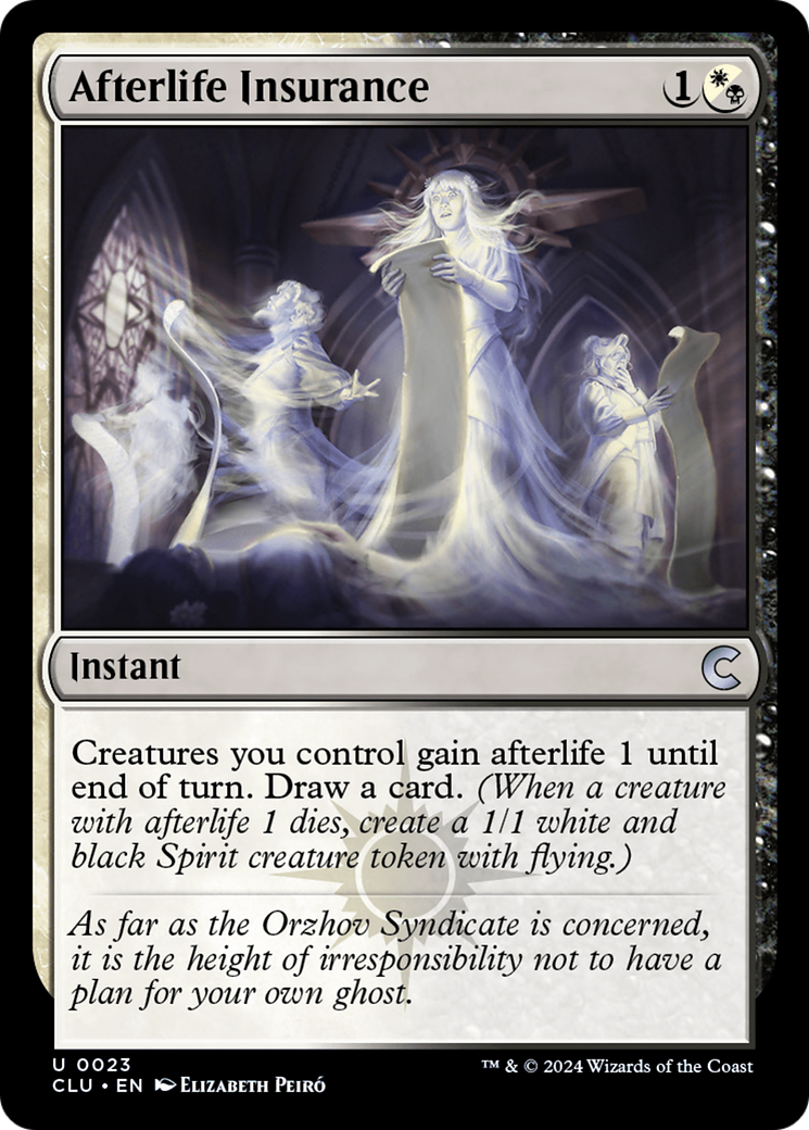 Afterlife Insurance (CLU-023) - Ravnica: Clue Edition - Premium MTG Single from Wizards of the Coast - Just $1.90! Shop now at Game Crave Tournament Store