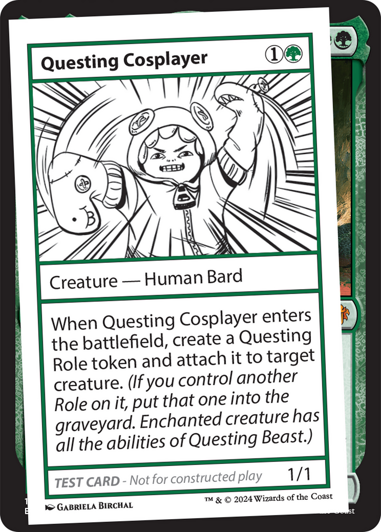 Questing Cosplayer (MB2-345) - Mystery Booster 2 - Premium MTG Single from Wizards of the Coast - Just $0.25! Shop now at Game Crave Tournament Store