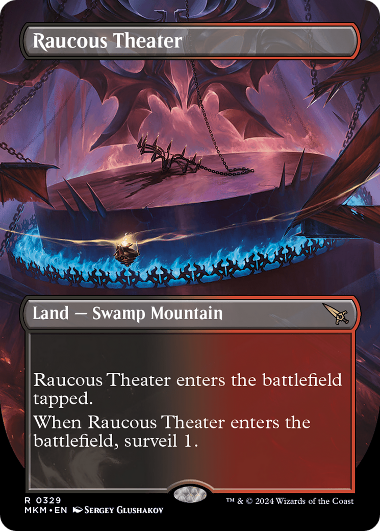 Raucous Theater (MKM-329) - Murders at Karlov Manor (Borderless) - Premium MTG Single from Wizards of the Coast - Just $7.68! Shop now at Game Crave Tournament Store
