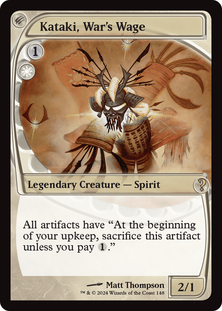 Kataki, War's Wage (MB2-148) - Mystery Booster 2 Foil - Premium MTG Single from Wizards of the Coast - Just $19.26! Shop now at Game Crave Tournament Store