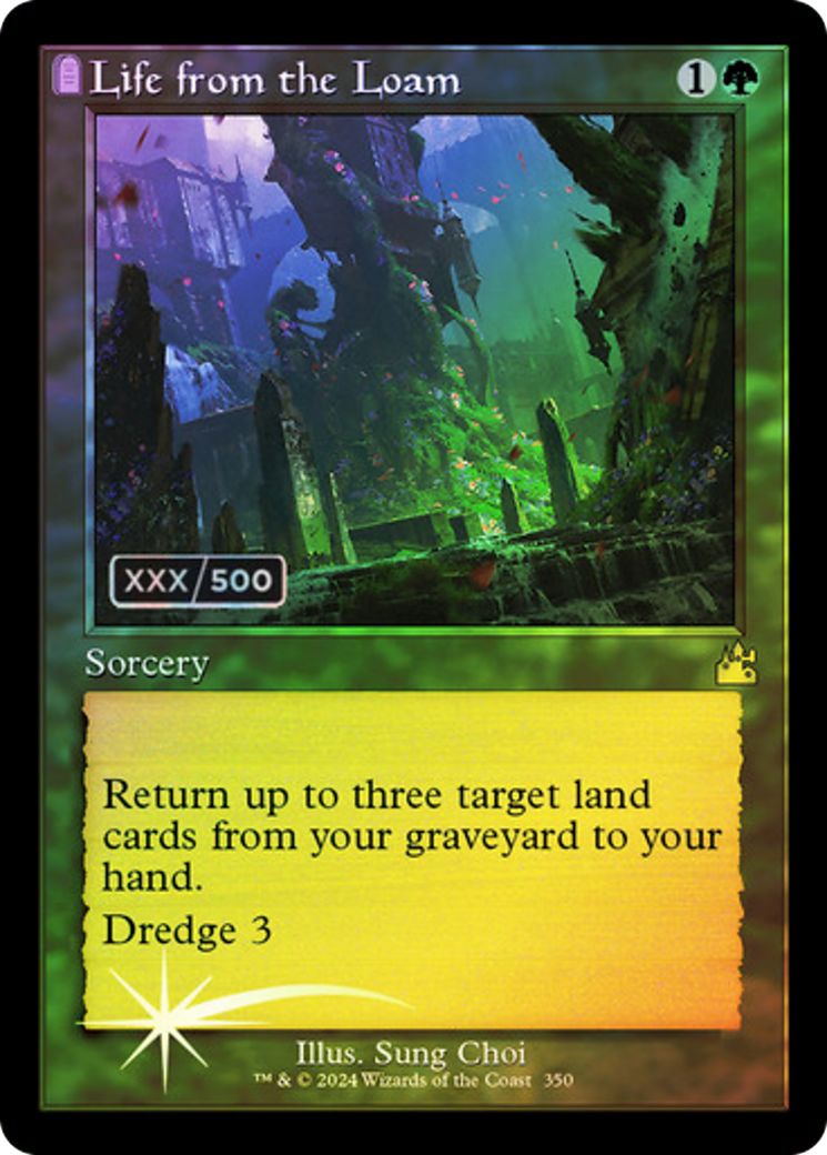 Life from the Loam (RVR-350Z) - Ravnica Remastered: (tombstone) Foil - Premium MTG Single from Wizards of the Coast - Just $187.52! Shop now at Game Crave Tournament Store
