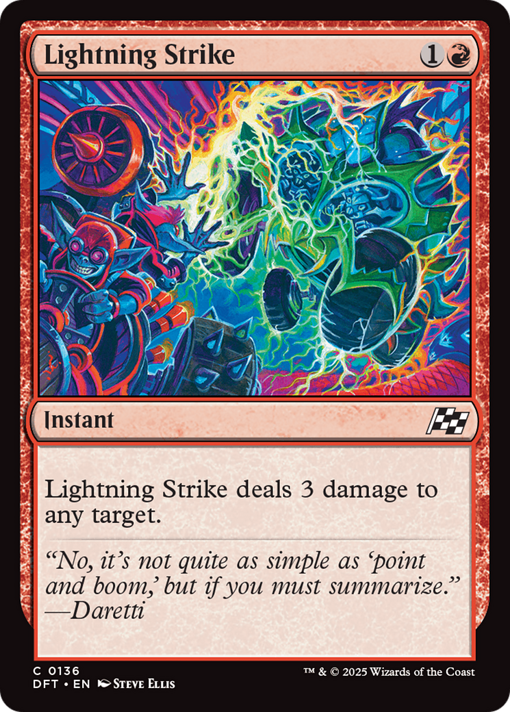 Lightning Strike (DFT-136) - Aetherdrift - Premium MTG Single from Wizards of the Coast - Just $0.08! Shop now at Game Crave Tournament Store