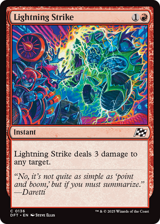 Lightning Strike (DFT-136) - Aetherdrift - Premium MTG Single from Wizards of the Coast - Just $0.08! Shop now at Game Crave Tournament Store