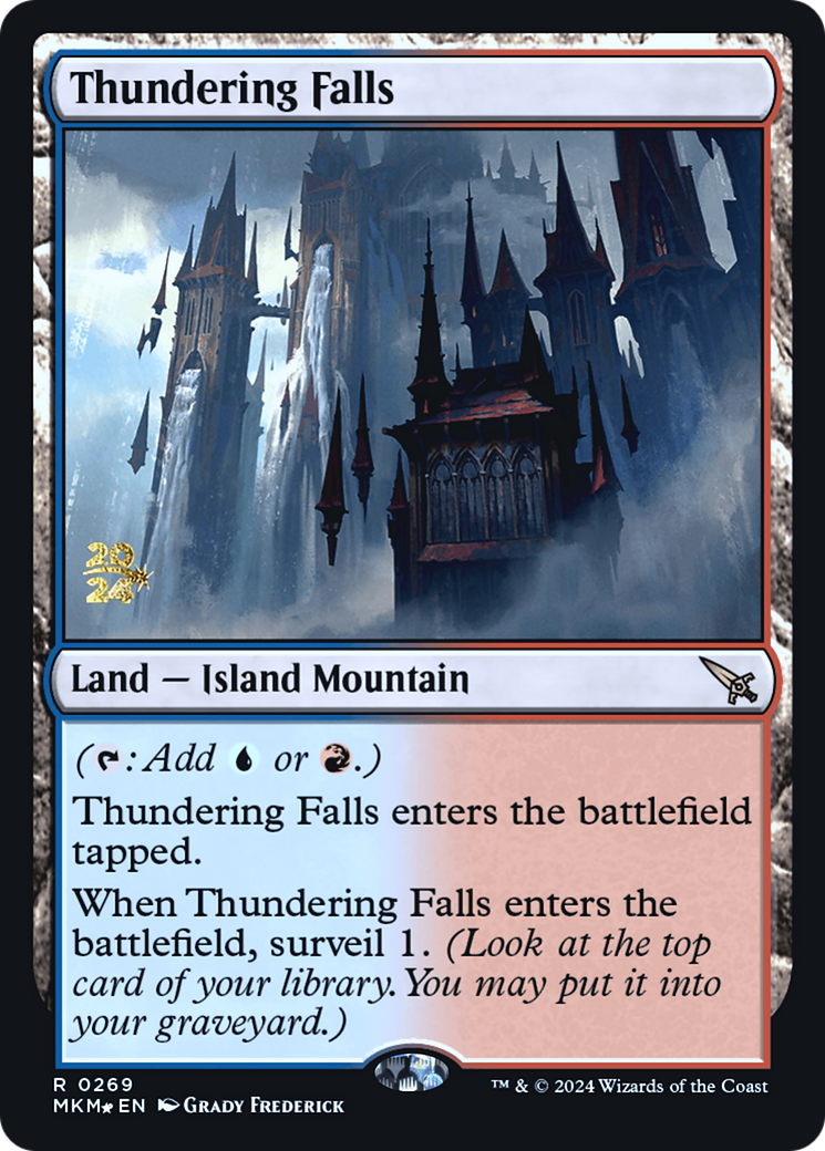 Thundering Falls (PMKM-269S) - Murders at Karlov Manor Promos Foil - Premium MTG Single from Wizards of the Coast - Just $11.73! Shop now at Game Crave Tournament Store