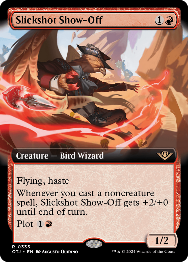 Slickshot Show-Off (OTJ-335) - Outlaws of Thunder Junction: (Extended Art) Foil - Premium MTG Single from Wizards of the Coast - Just $13.34! Shop now at Game Crave Tournament Store