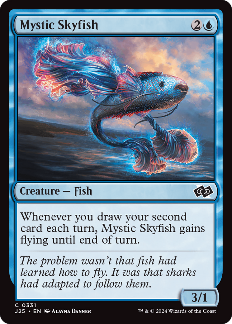 Mystic Skyfish (J25-331) - Foundations Jumpstart - Premium MTG Single from Wizards of the Coast - Just $0.25! Shop now at Game Crave Tournament Store