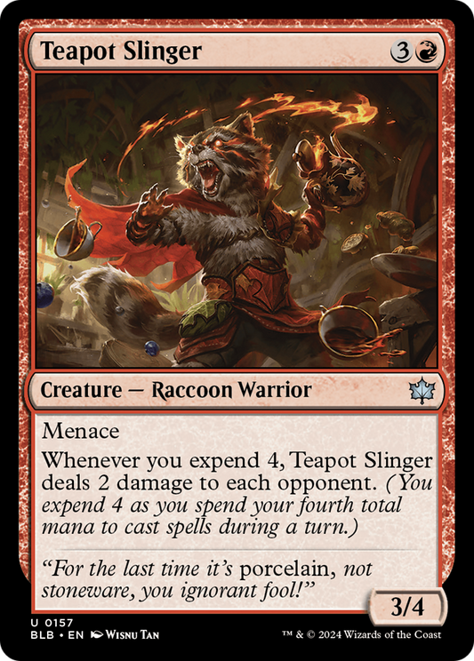 Teapot Slinger (BLB-157) - Bloomburrow - Premium MTG Single from Wizards of the Coast - Just $0.25! Shop now at Game Crave Tournament Store