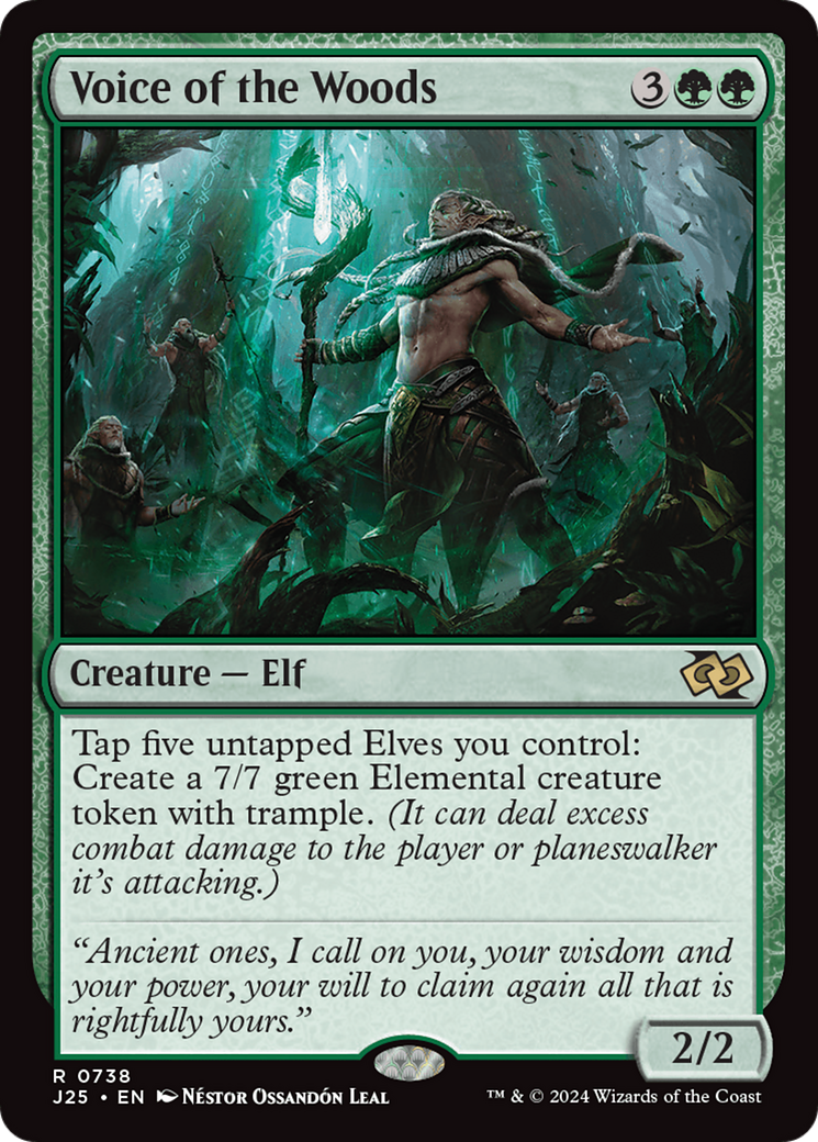 Voice of the Woods (J25-738) - Foundations Jumpstart - Premium MTG Single from Wizards of the Coast - Just $0.25! Shop now at Game Crave Tournament Store