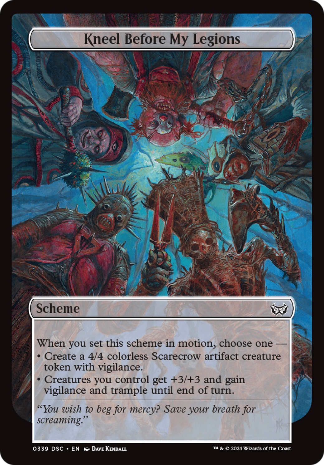 Kneel Before My Legions (DSC-339) - Duskmourn: House of Horror Commander - Premium MTG Single from Wizards of the Coast - Just $0.36! Shop now at Game Crave Tournament Store