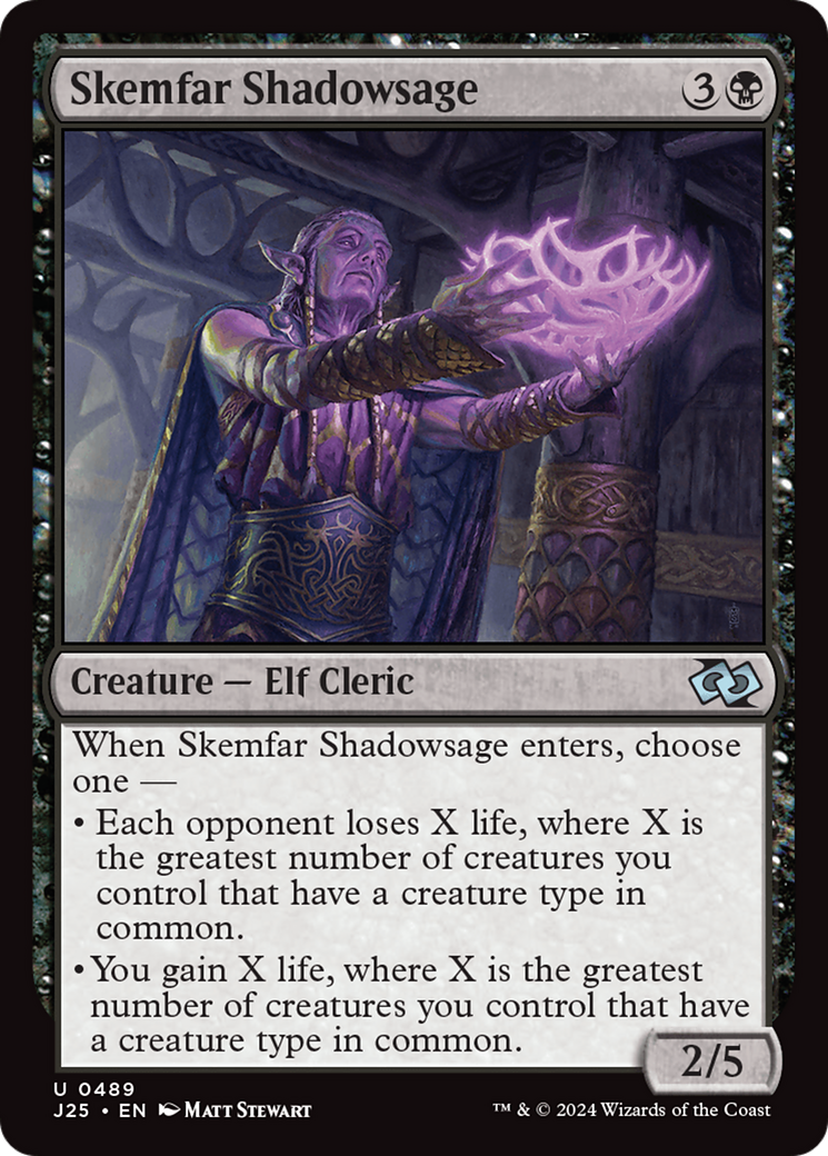 Skemfar Shadowsage (J25-489) - Foundations Jumpstart - Premium MTG Single from Wizards of the Coast - Just $0.25! Shop now at Game Crave Tournament Store