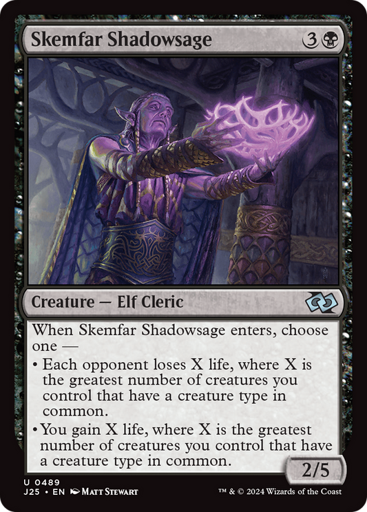 Skemfar Shadowsage (J25-489) - Foundations Jumpstart - Premium MTG Single from Wizards of the Coast - Just $0.25! Shop now at Game Crave Tournament Store