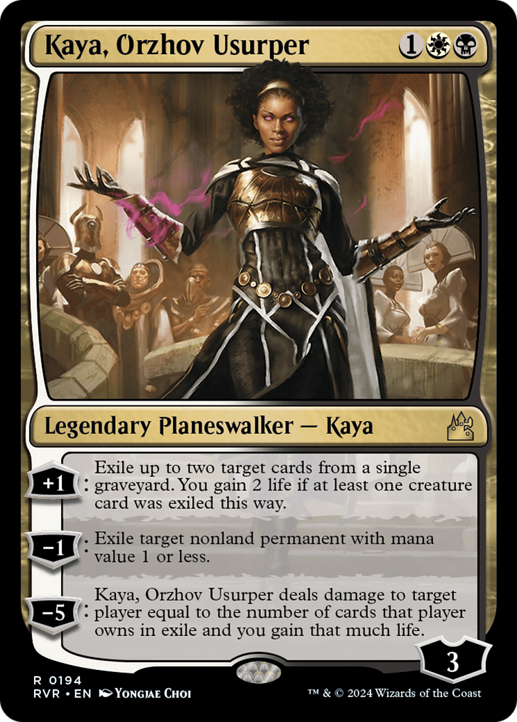 Kaya, Orzhov Usurper (RVR-194) - Ravnica Remastered - Premium MTG Single from Wizards of the Coast - Just $0.31! Shop now at Game Crave Tournament Store