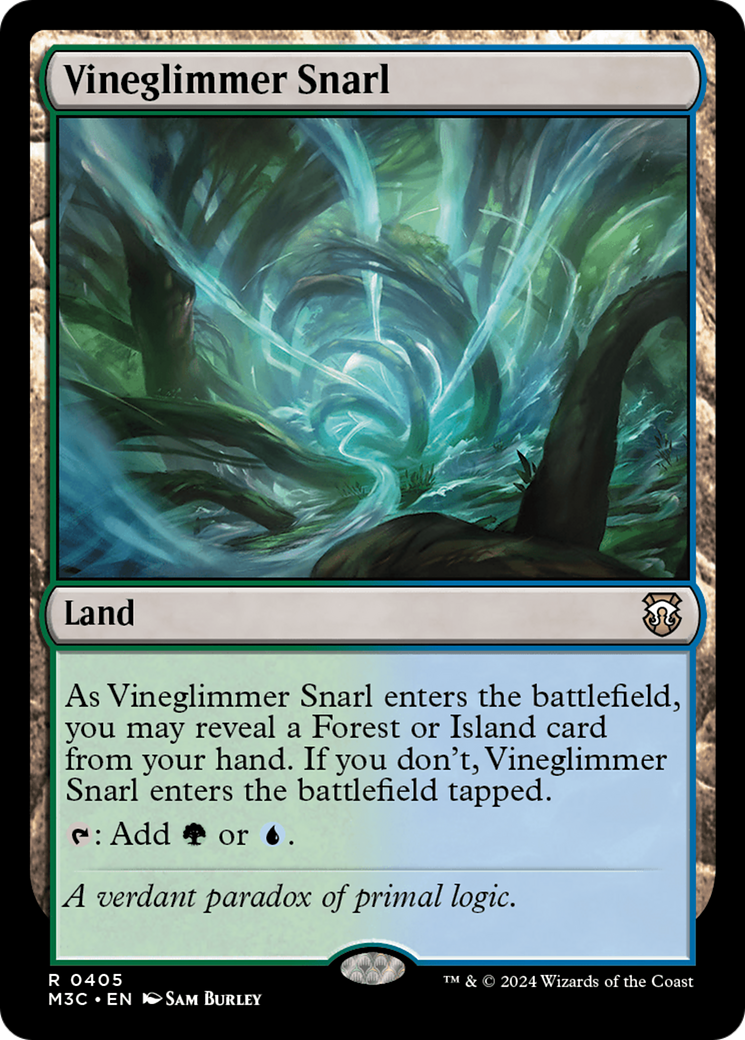 Vineglimmer Snarl (M3C-405) - Modern Horizons 3 Commander Foil - Premium MTG Single from Wizards of the Coast - Just $0.25! Shop now at Game Crave Tournament Store