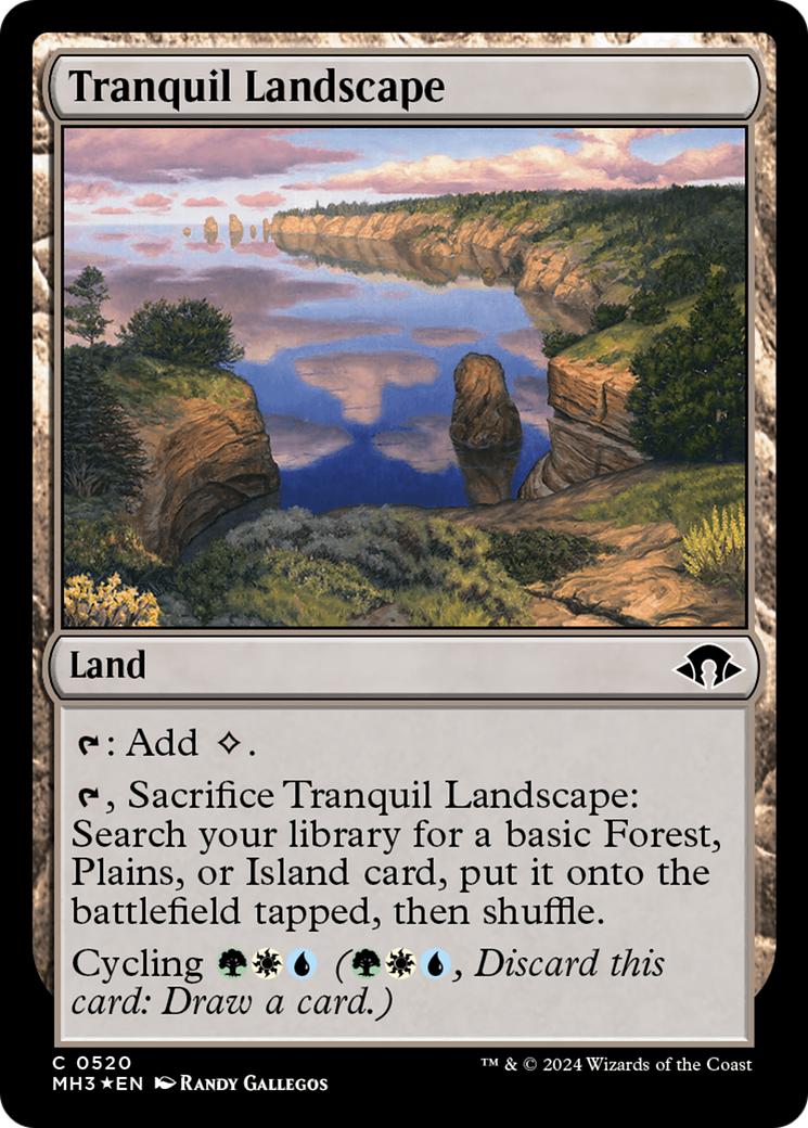 Tranquil Landscape (MH3-520) - Modern Horizons 3 Foil - Premium MTG Single from Wizards of the Coast - Just $0.84! Shop now at Game Crave Tournament Store