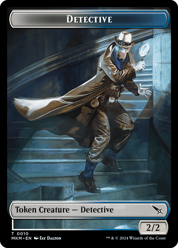 Detective (TMKM-010) - Murders at Karlov Manor Tokens Foil - Premium MTG Single from Wizards of the Coast - Just $0! Shop now at Game Crave Tournament Store