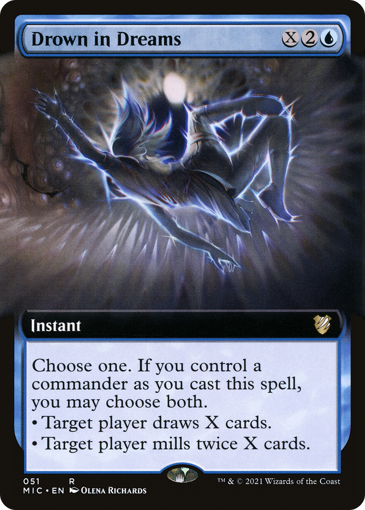 Drown in Dreams (MIC-051) - Midnight Hunt Commander: (Extended Art) - Premium MTG Single from Wizards of the Coast - Just $0.28! Shop now at Game Crave Tournament Store