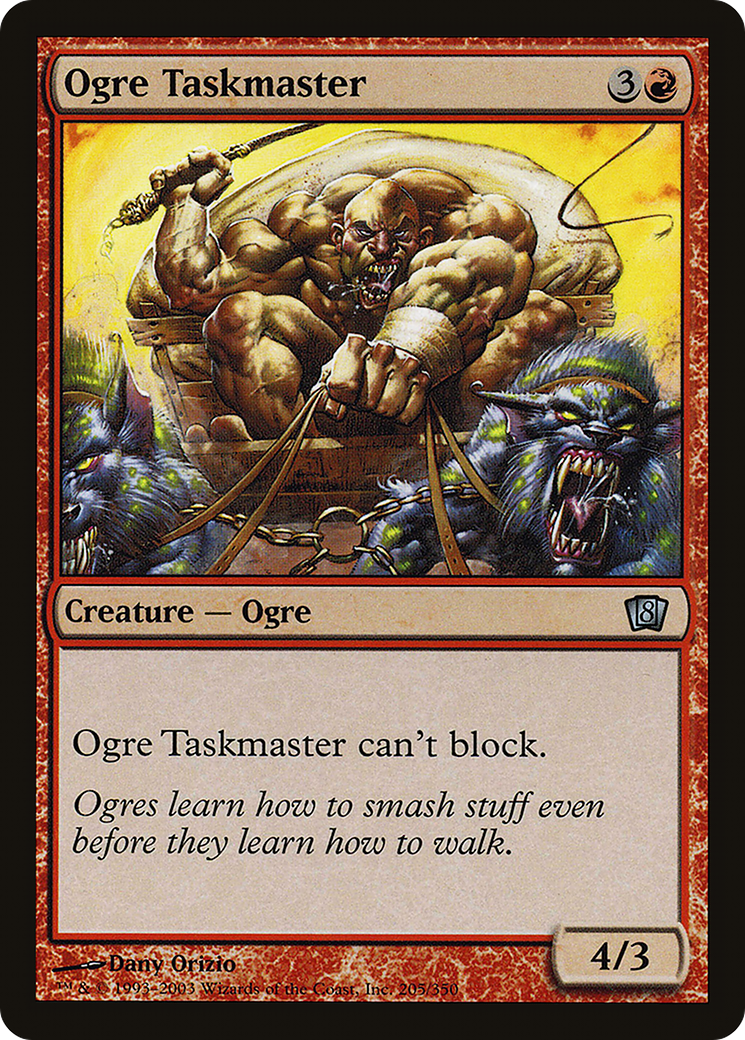 Ogre Taskmaster (8ED-205★) - 8th Edition