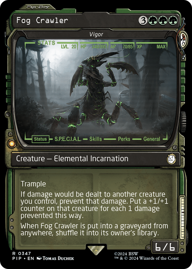 Vigor (PIP-347) - Fallout / Fog Crawler: (Showcase) - Premium MTG Single from Wizards of the Coast - Just $12.78! Shop now at Game Crave Tournament Store