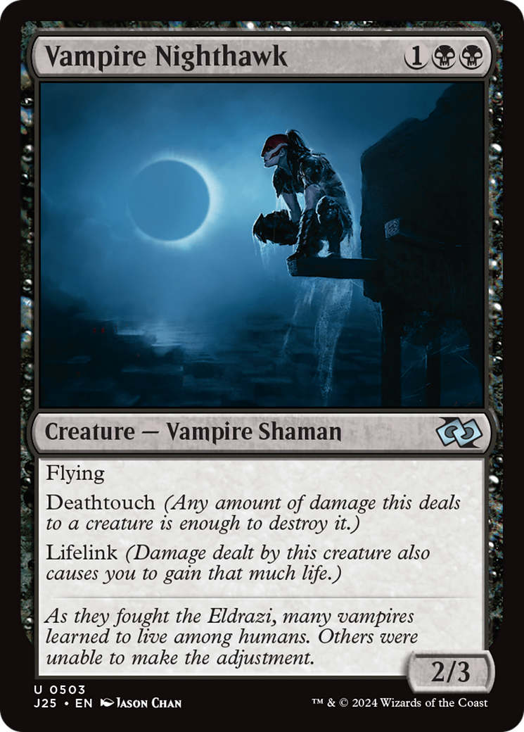 Vampire Nighthawk (J25-503) - Foundations Jumpstart - Premium MTG Single from Wizards of the Coast - Just $0.25! Shop now at Game Crave Tournament Store