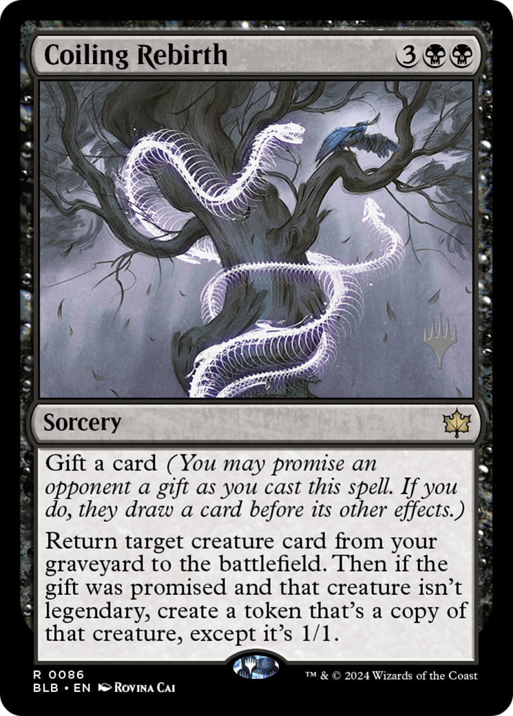 Coiling Rebirth (PBLB-86P) - Bloomburrow Promos - Premium MTG Single from Wizards of the Coast - Just $0.42! Shop now at Game Crave Tournament Store