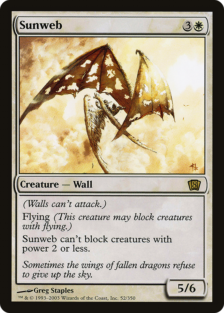 Sunweb (8ED-52★) - 8th Edition Foil