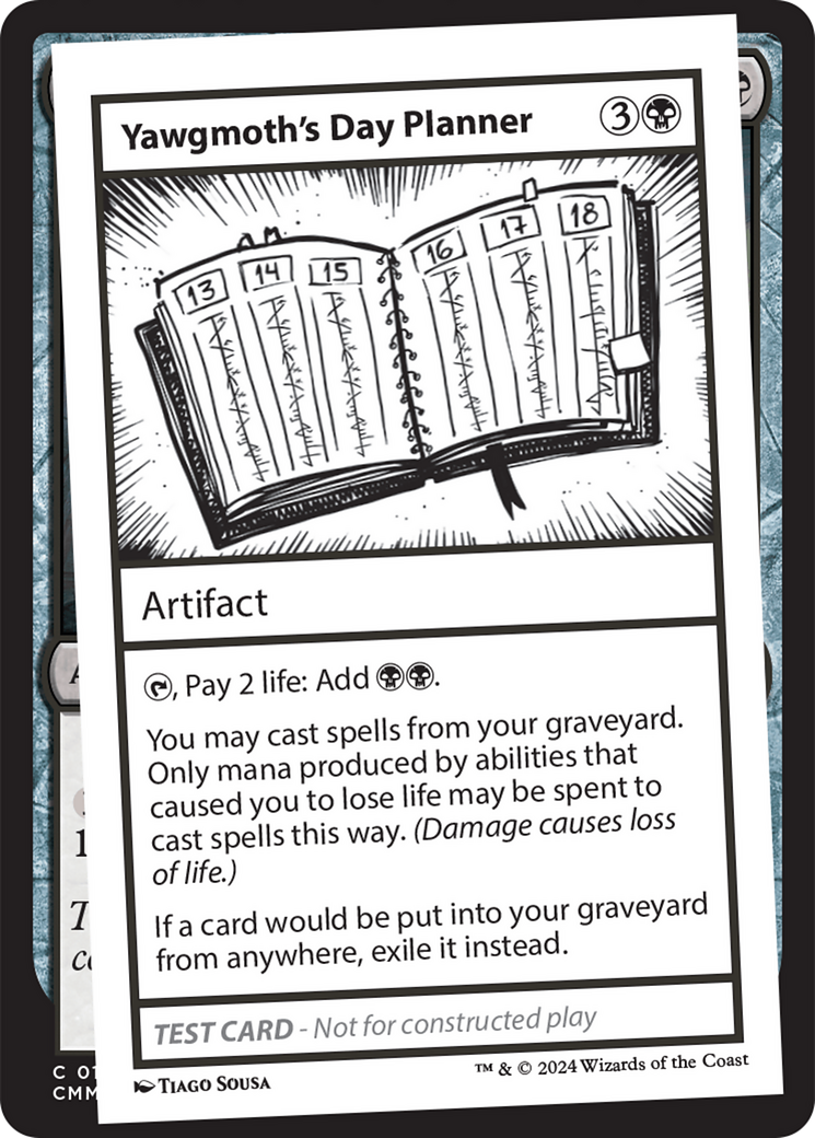Yawgmoth's Day Planner (MB2-319) - Mystery Booster 2 - Premium MTG Single from Wizards of the Coast - Just $0.25! Shop now at Game Crave Tournament Store