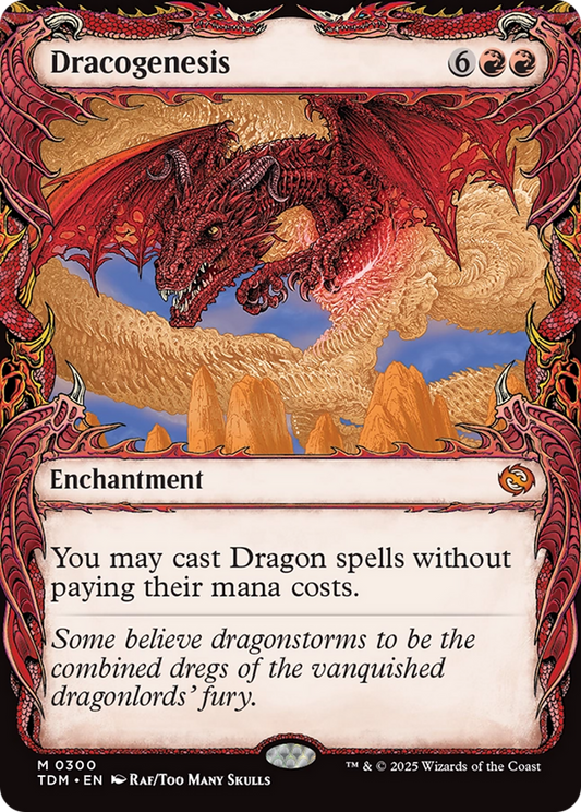 Dracogenesis (0300) (Showcase) (TDM-300) - Tarkir: Dragonstorm - Premium MTG Single from Wizards of the Coast - Just $2.36! Shop now at Game Crave Tournament Store