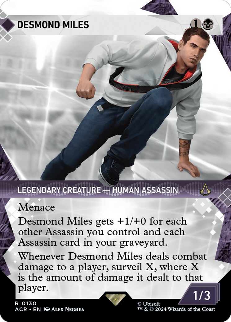 Desmond Miles (ACR-130) - Assassin's Creed: (Showcase) (Borderless) - Premium MTG Single from Wizards of the Coast - Just $1.73! Shop now at Game Crave Tournament Store