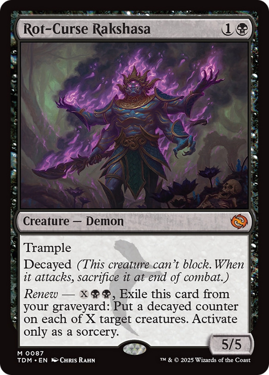 Rot-Curse Rakshasa (TDM-087) - Tarkir: Dragonstorm Foil - Premium MTG Single from Wizards of the Coast - Just $0.65! Shop now at Game Crave Tournament Store