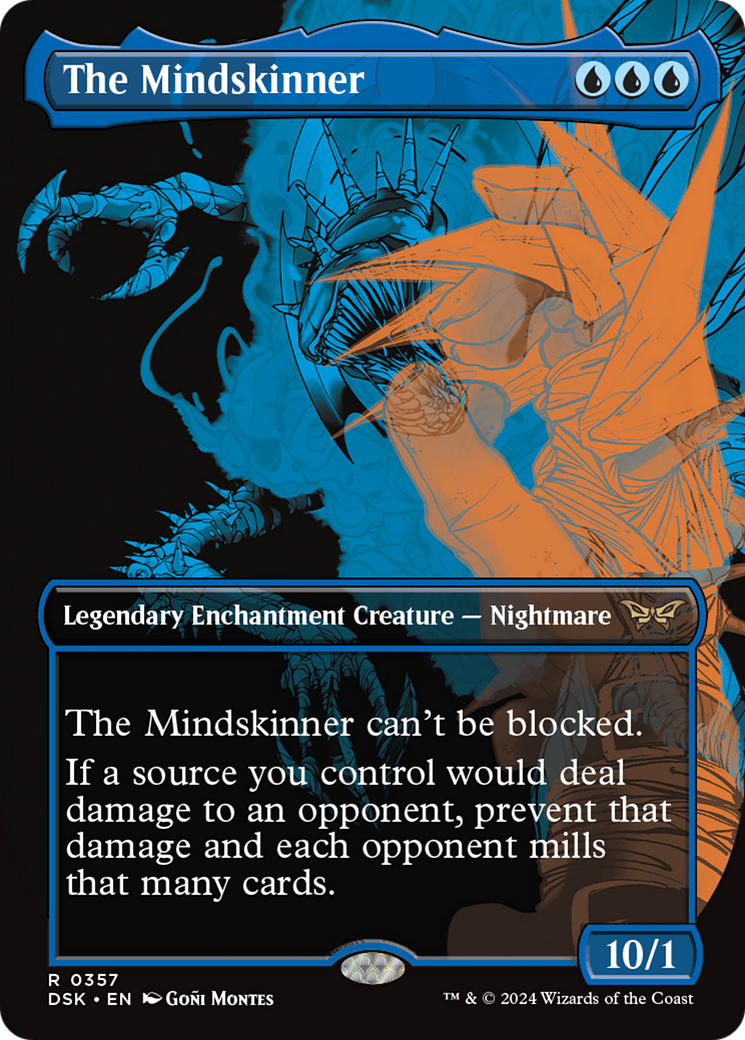 The Mindskinner (DSK-357) - Duskmourn: House of Horror (Borderless) Foil - Premium MTG Single from Wizards of the Coast - Just $2.14! Shop now at Game Crave Tournament Store