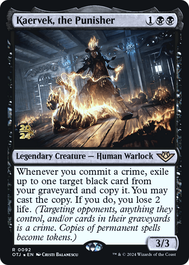 Kaervek, the Punisher (POTJ-92S) - Outlaws of Thunder Junction Promos Foil - Premium MTG Single from Wizards of the Coast - Just $0.91! Shop now at Game Crave Tournament Store
