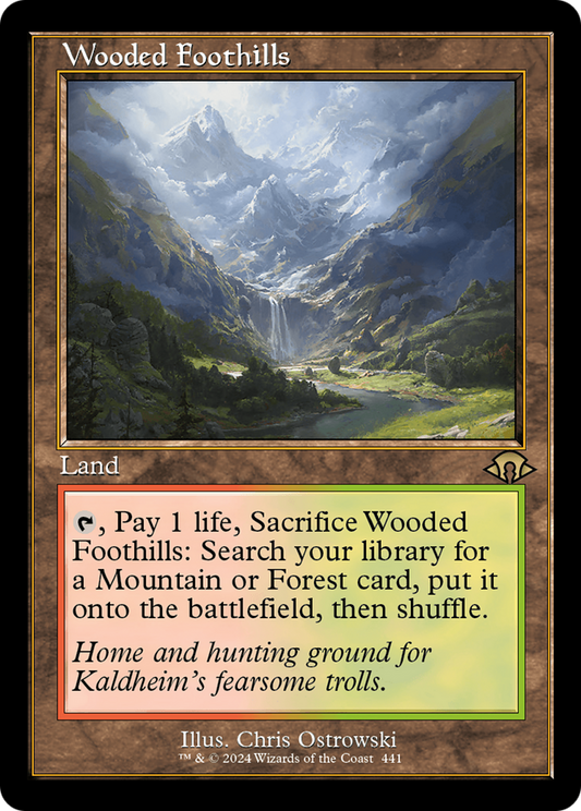 Wooded Foothills (MH3-441) - Modern Horizons 3 - Premium MTG Single from Wizards of the Coast - Just $10.67! Shop now at Game Crave Tournament Store