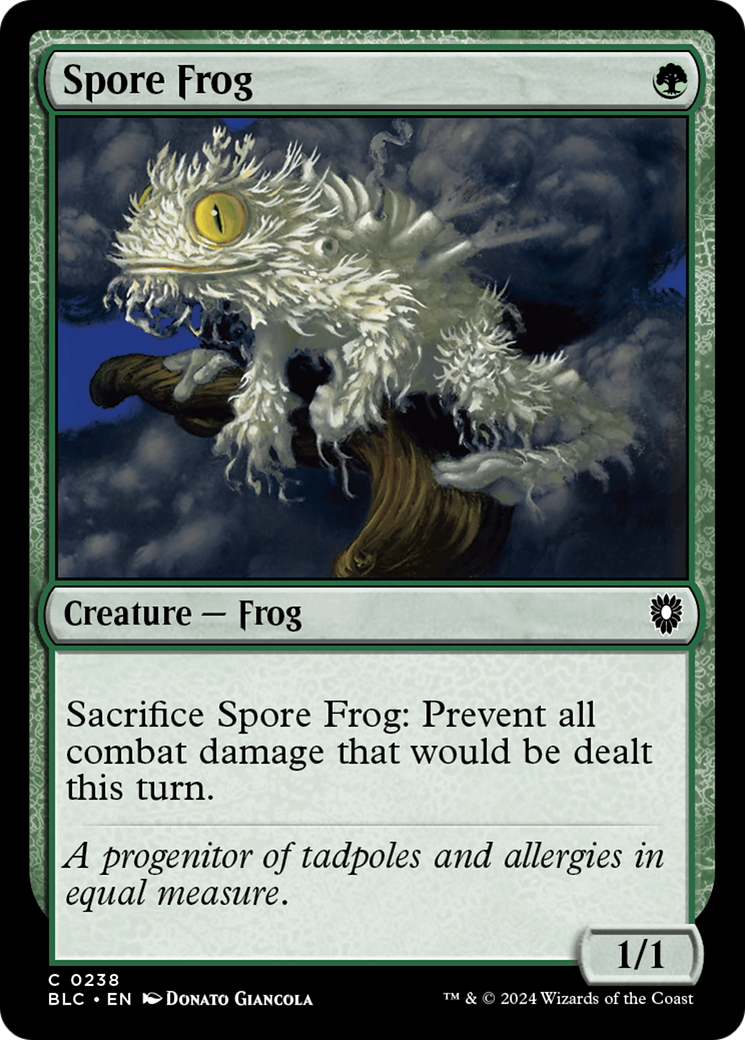 Spore Frog (BLC-238) - Bloomburrow Commander - Premium MTG Single from Wizards of the Coast - Just $0.25! Shop now at Game Crave Tournament Store