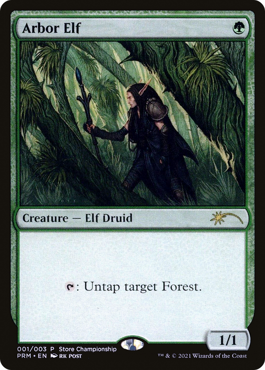 Arbor Elf (PWP21-001) - Wizards Play Network 2021 Foil - Premium MTG Single from Wizards of the Coast - Just $0! Shop now at Game Crave Tournament Store