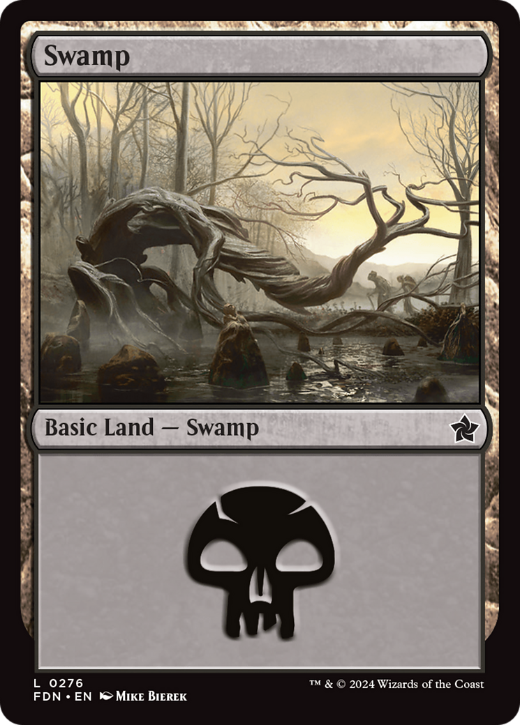 Swamp (FDN-276) - Foundations - Premium MTG Single from Wizards of the Coast - Just $0.25! Shop now at Game Crave Tournament Store