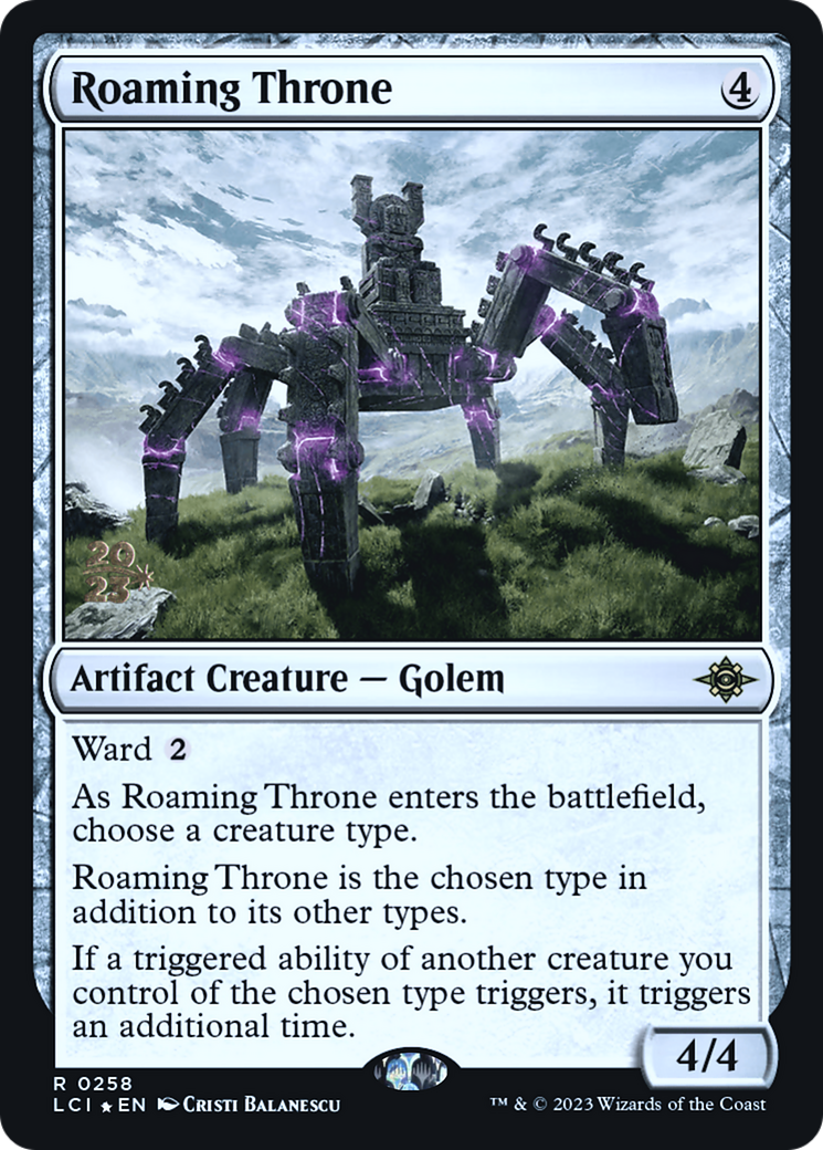 Roaming Throne (PLCI-258S) - The Lost Caverns of Ixalan Promos Foil - Premium MTG Single from Wizards of the Coast - Just $28.66! Shop now at Game Crave Tournament Store