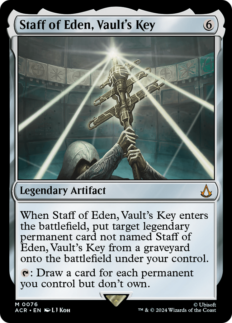 Staff of Eden, Vault's Key (ACR-076) - Assassin's Creed - Premium MTG Single from Wizards of the Coast - Just $2.14! Shop now at Game Crave Tournament Store