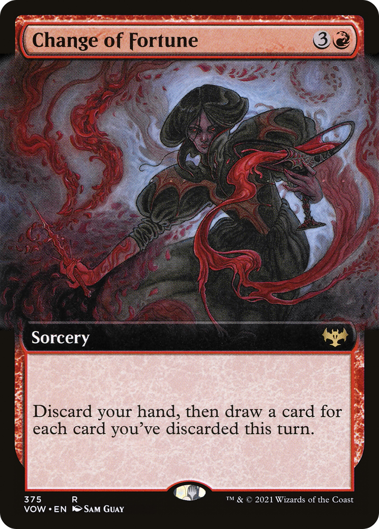 Change of Fortune (VOW-375) - Innistrad: Crimson Vow: (Extended Art) Foil - Premium MTG Single from Wizards of the Coast - Just $0.16! Shop now at Game Crave Tournament Store