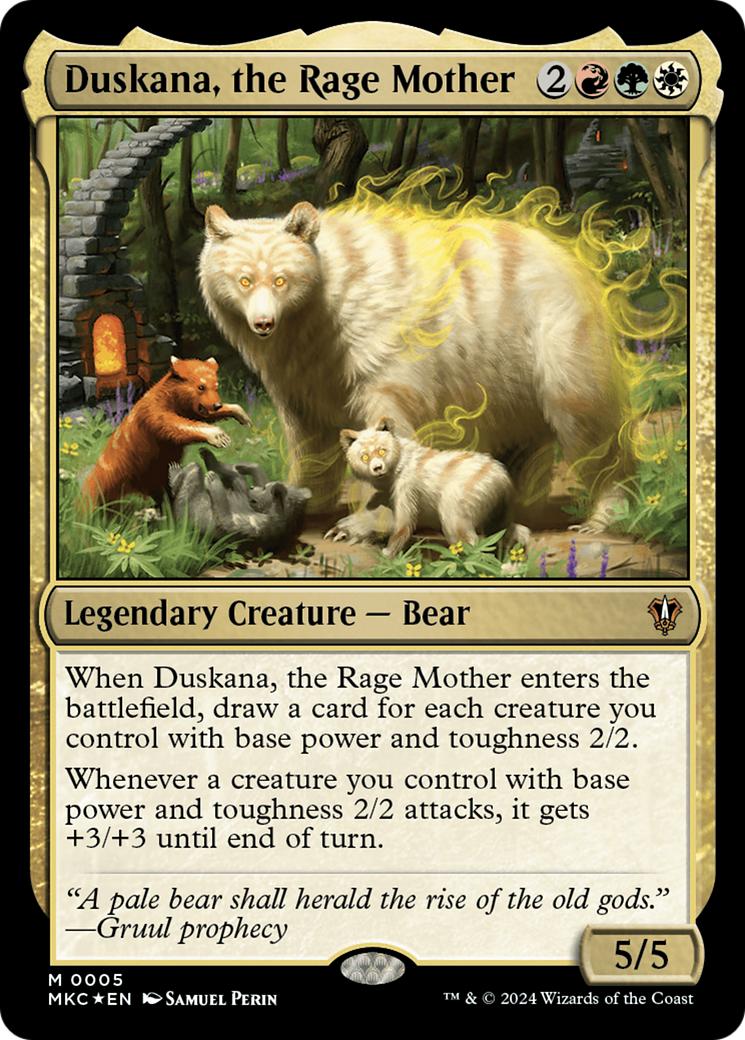 Duskana, the Rage Mother (MKC-005) - Murders at Karlov Manor Commander Foil - Premium MTG Single from Wizards of the Coast - Just $0.34! Shop now at Game Crave Tournament Store