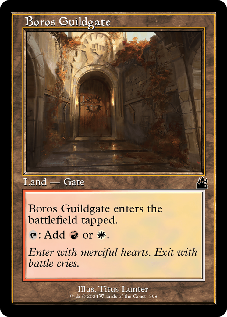 Boros Guildgate (RVR-398) - Ravnica Remastered Foil - Premium MTG Single from Wizards of the Coast - Just $0.25! Shop now at Game Crave Tournament Store