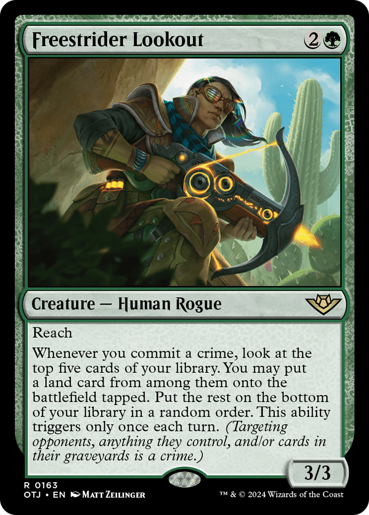 Freestrider Lookout (OTJ-163) - Outlaws of Thunder Junction - Premium MTG Single from Wizards of the Coast - Just $0.26! Shop now at Game Crave Tournament Store