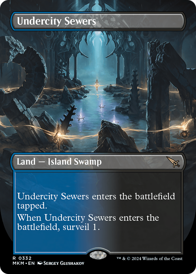 Undercity Sewers (MKM-332) - Murders at Karlov Manor (Borderless) - Premium MTG Single from Wizards of the Coast - Just $21.22! Shop now at Game Crave Tournament Store