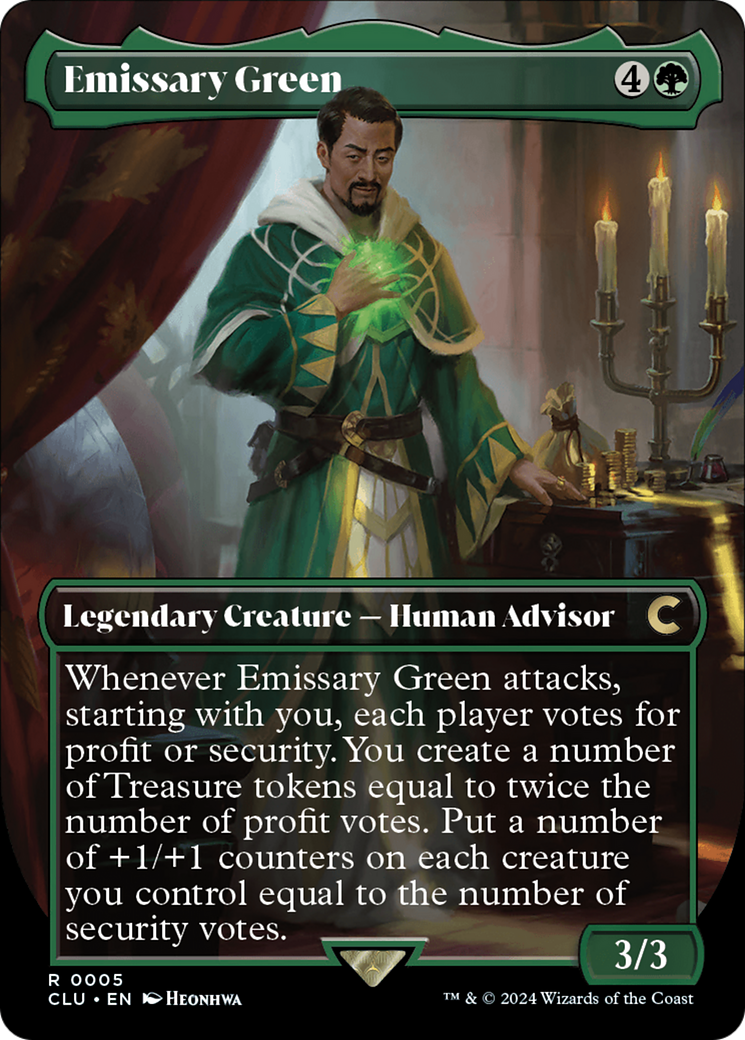 Emissary Green (CLU-005) - Ravnica: Clue Edition (Borderless) - Premium MTG Single from Wizards of the Coast - Just $0.25! Shop now at Game Crave Tournament Store